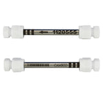 1/4" x 3.5" Stainless Steel Tube - PTFE Compression Caps
