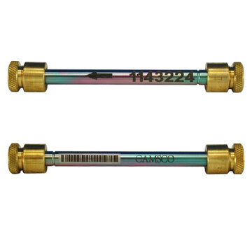 1/4" x 3.5" SilcoNert™(Inert Coated) Stainless Steel Tube - Brass Analytical Caps